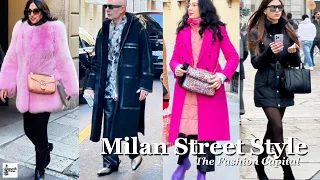 Sophisticated Italian Street Style Looks | Warm And Comfortable Outfit To Stay Chic | Milan, Italy