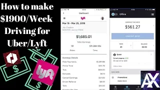 How To Make $1900 Per Week Driving for Uber and Lyft | Atlanta X Driver Response