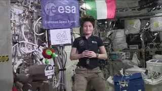 Space Station Crew Member Discusses Fitness in Space with Italian Students