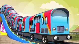 Lego Train Accidently Bogie Split cartoon - Kereta Api Kartun