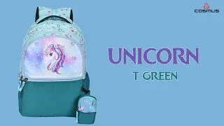 Cosmus UNICORN Green 32-Litre School Backpack Bag