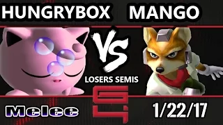 Genesis 4 SSBM - Liquid` Hungrybox (Jigglypuff) Vs. C9 Mango (Fox) Smash Melee Losers Semis