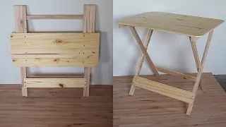 HOW TO MAKE FOLDING PINE TABLE | A GOOD IDEA TO SELL!