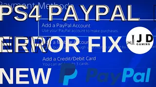 PS4 Paypal Error Fix NEW