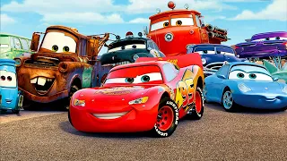 Тачки Молния Маккуин из мультика Lightning McQueen Cars Race на Машинки Кида