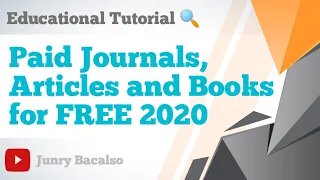 Download Paid Journals, Research paper and Books using DOI for FREE 😱😱