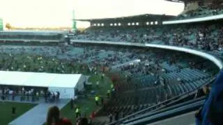 AC/DC Concert Perth 6 March 2010 - Calling All Cars support band playing