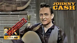 Johnny Cash AI 4K Colorized ❌Impossible Restore❌ - Big River 1962