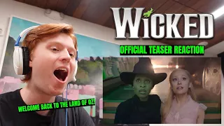 WICKED TEASER TRAILER REACTION (WELCOME BACK TO THE LAND OF OZ!)
