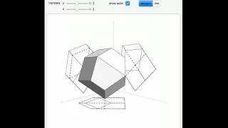 Three Orthogonal Projections of Polyhedra