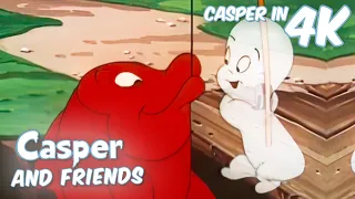 Casper Goes Fishing 🎣  | Casper and Friends in 4K | 1 Hour Compilation | Full Episodes | Cartoons
