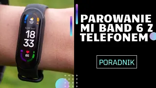 Pairing connecting the Xiaomi Mi Band 6 smartband to the phone with the Mi Fitness app (Xiaomi Wear)