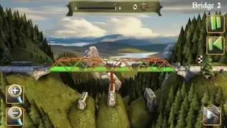 Bridge Constructor Medieval - Bridge 1-2 - Gameplay