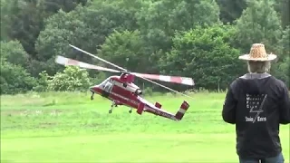 HUGE RC KAMAN K-MAX TURBINE FLETTNER HELICOPTER  (17. Pöting Turbinenmeeting)