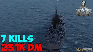 World of WarShips | Jean Bart | 7 KILLS | 231K Damage - Replay Gameplay 1080p 60 fps