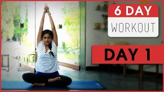 6 Day Workout With Rashmi | Day 1 | Simple Easy Exercises For Beginners