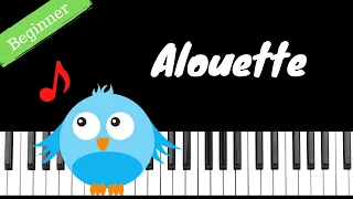 Alouette | Beginner Piano Tutorial (Intro to Piano)
