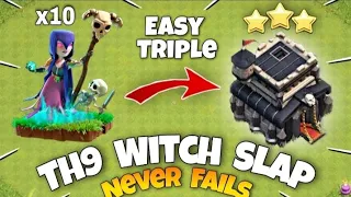 Th9 Witch Slap Attack strategy | Th9 Witch attack | Th9 mass witch | Th9 witch slap - Clash of clans