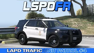 GTA5 LSPDFR 0.4.9 LAPD Trafic unit- Stolen car - Pursuit - control ALPR! [PATROL #4][NO COMMENTARY]