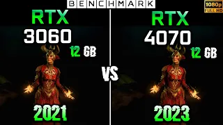 RTX 3060 12GB vs RTX 4070 12GB // Gaming Test in 10 Games // 1080p // Benchmark