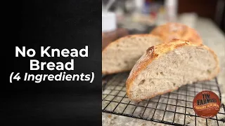 No Knead Bread Recipe (4 Ingredients)