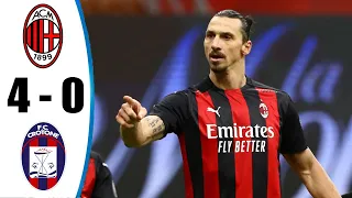 Milan vs Crotone 4-0 All Goals & Highlights 07/02/2021 HD