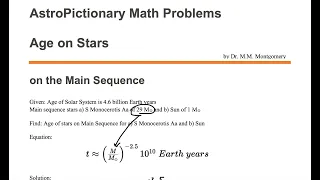 Age of Stars on the Main Sequence of an H-R Diagram