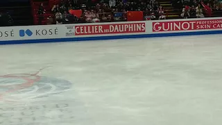 BOYANG JIN AFTER FS TO KISS AND CRY - WORLD FIGURE SKATING CHAMPIONSHIPS 2018 MILAN - MEN FREE