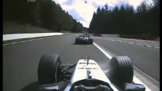 F1 Spa 2004 - Raikkonen overtakes Coulthard Onboard