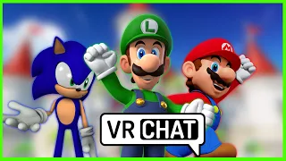 Mario & Luigi Play VR Chat FT Sonic