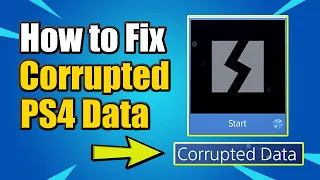 How to FIX PS4 Corrupted Data Error and Redownload Game data from the Cloud! (Best Method)