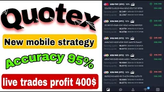 New mobile strategy /part 2 / Accuracy 95% / quotex 1 min trading strategy