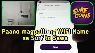 Paano magpalit ng WiFi Name sa Surf2Sawa gamit ang SurfCoins na application