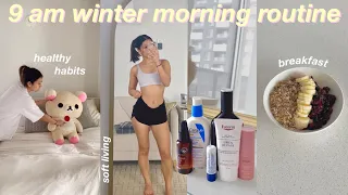 9am productive & realistic morning routine ‎♡‧₊˚ (winter edition) | let's get motivated!