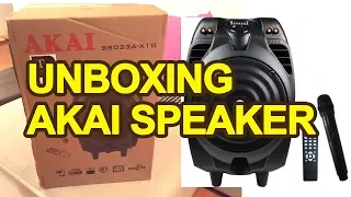 Akai SS023A X10 Karaoke Portable Speaker - Unboxing