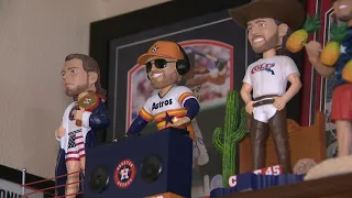 Astros fan collects nearly every Astros bobblehead ever made