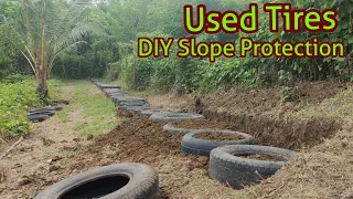 DIY Slope Protection | Used Tires