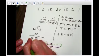 Pascal's Triangle and "N choose R"