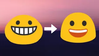 Evolution of blob emojis 2013 - 2023