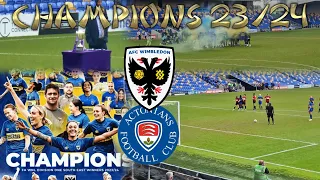 CHAMPIONS 23/24. AFC WIMBLEDON WOMAN V ACTIONIANS FC.