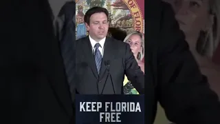 How many times can Gov. Ron DeSantis (R-FL) say "woke" in 20 seconds? #shorts