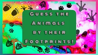 Guess the Animal's by their footprints 🐆👣🐘#animals  #guess #footprints #papergalleryshorts