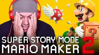 THIS IS GETTING HARD.... [SUPER MARIO MAKER 2] [STORY MODE] #02]