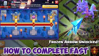 How to complete Dragon Festival Fast! Frozen Arrow Unlocked