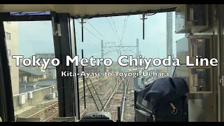 Chiyoda Line Cab Ride (Kita-ayase to Yoyogi-uehara) [4K]