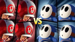 Mario Strikers Battle League Team Toad vs Team Shy Guy in Desert Ruin