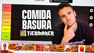 LA TIER LIST DE COMIDA BASURA DEFINITIVA