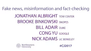 Panel: Fake news, Misinformation & Fact-checking