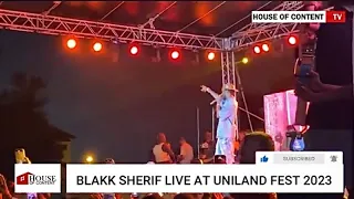 BLACK SHERIF Thrilling Performance At UNILAND FEST 2023 in University Of Ghana,Legon.Pls Subscribe.