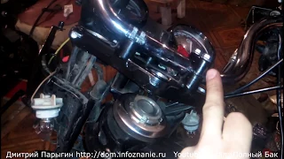 Смазка подшипников рулевой колонки мотоцикла на примере Yamaha YBR 125